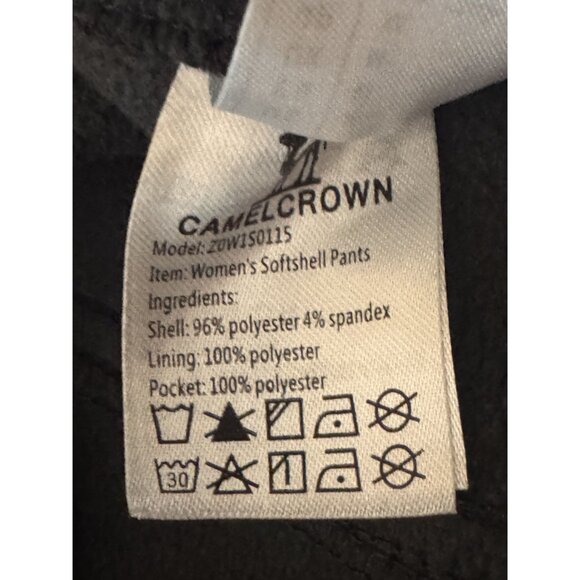 CAMEL CROWN Womens Softshell Pants Fleece Lined Waterproof Ski Hiking szmedium - Picture 9 of 9